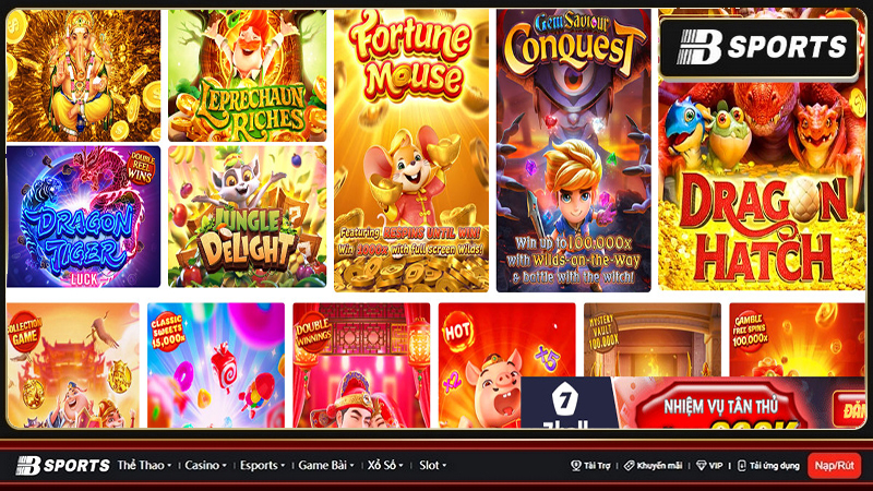 Slot game tại 7Ball - Nơi quy tụ nhiều siêu phẩm lừng danh