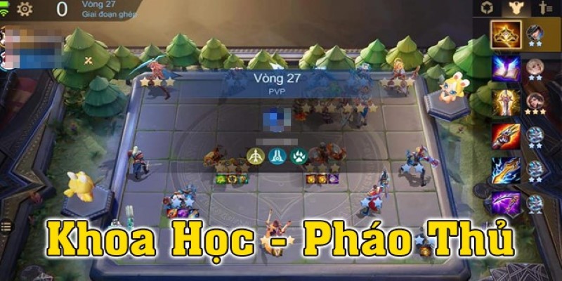 Đội hình cờ liên quân khoa học và pháo thủ Đội hình cờ liên quân khoa học và pháo thủ