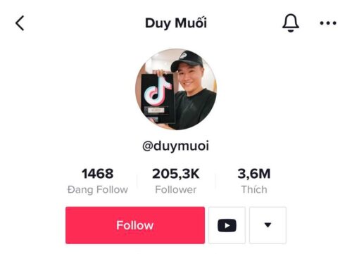 Kênh Tiktok mà Duy Muối sở hữu cũng rất mạnh và ngày càng mở rộng ra nhiều lứa tuổi 
