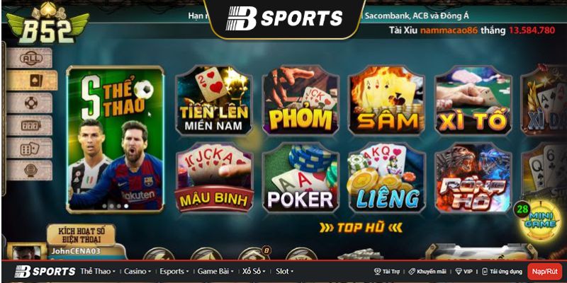 B52 đổi thưởng với kho game phong phú đa dạng B52 đổi thưởng với kho game phong phú đa dạng