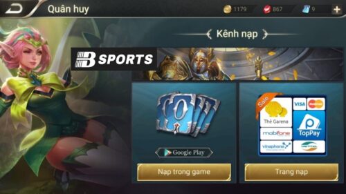 Nạp Liên Quân qua thẻ ngân hàng